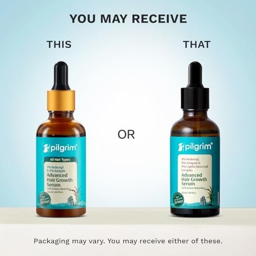 Pilgrim Advanced Hair Growth Serum with 3% Redensyl & 4% AnaGain - 50ml